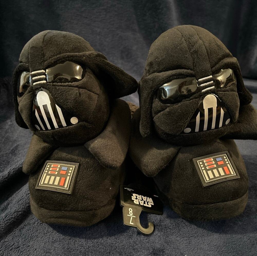 Darth Vader Slippers Mens 7-8